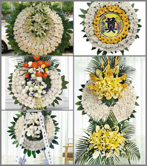 山东济宁嘉祥县梁宝寺镇大庙村花圈速递